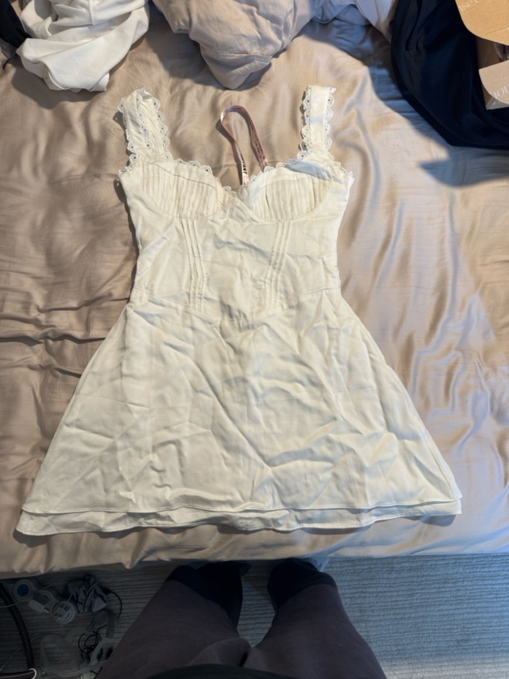 House of CB - Tilly White Mini Corset Dress - Picture 4 of 6
